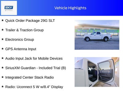 2023 RAM 1500 Classic SLT Crew Cab 4x4 5'7' Box