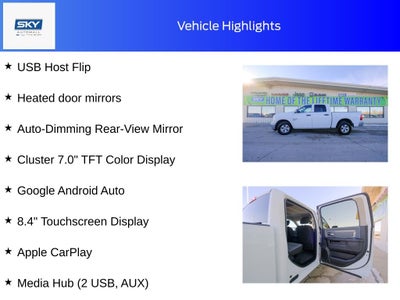 2023 RAM 1500 Classic SLT Crew Cab 4x4 5'7' Box