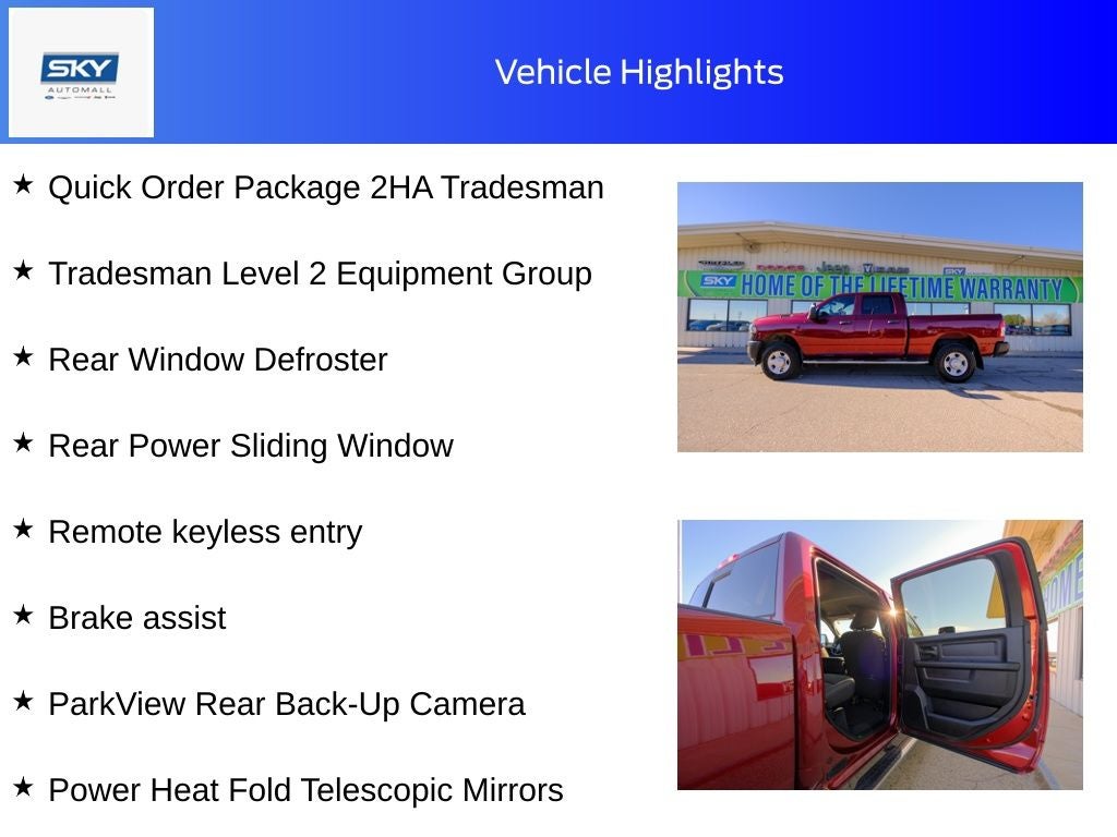 2024 RAM 3500 Tradesman Crew Cab 4x4 6'4' Box