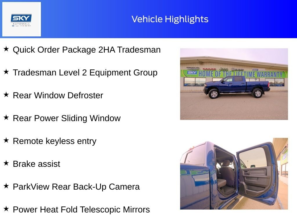 2024 RAM 3500 Tradesman Crew Cab 4x4 6'4' Box