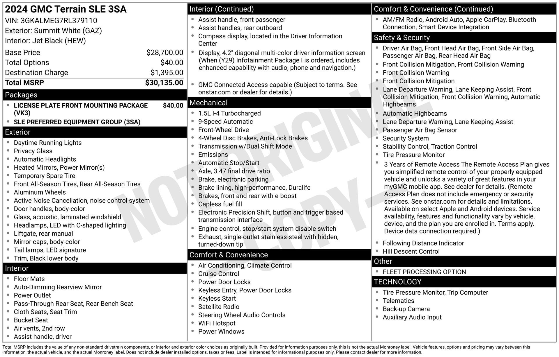 2024 GMC Terrain FWD SLE