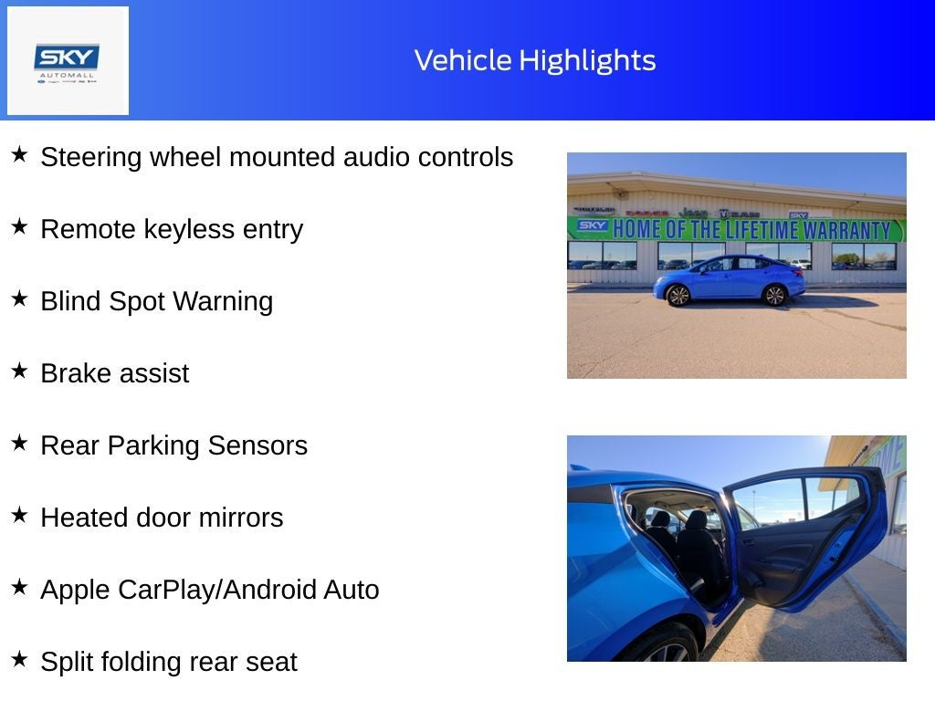 2023 Nissan Versa 1.6 SV Xtronic CVT