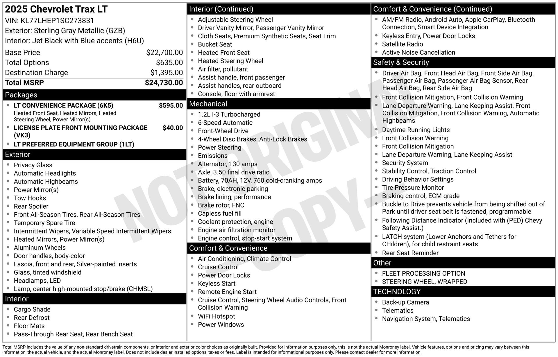 2025 Chevrolet Trax FWD LT