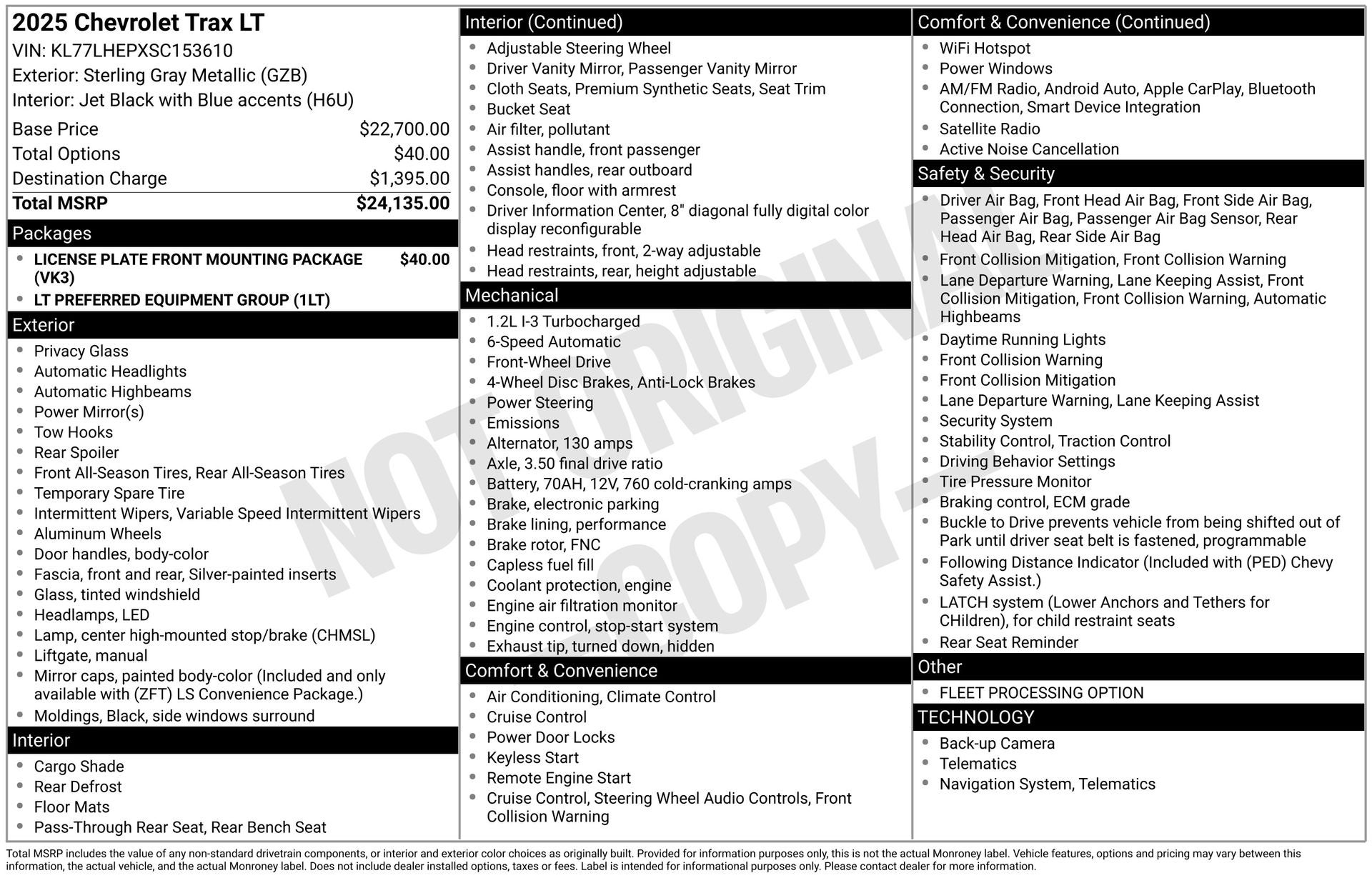 2025 Chevrolet Trax FWD LT