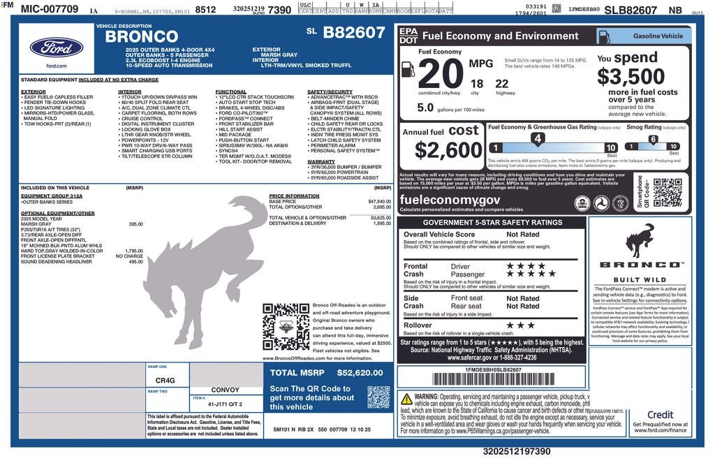 2025 Ford Bronco Outer Banks