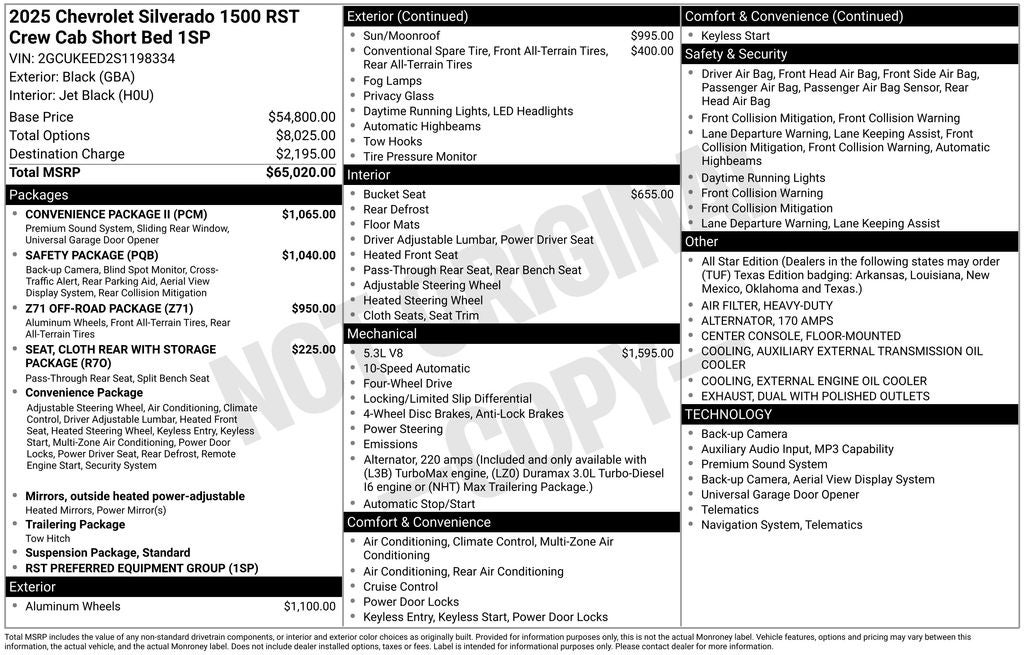 2025 Chevrolet Silverado 1500 RST