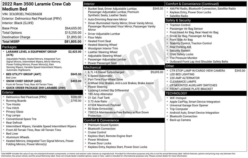 2022 RAM 3500 Laramie