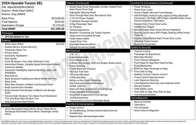 2024 Hyundai Tucson SEL