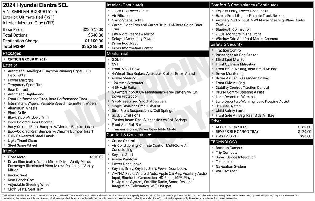 2024 Hyundai Elantra SEL