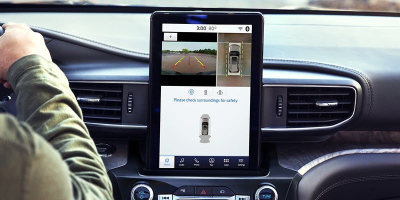 interior of Ford Explorer.