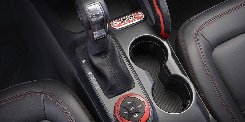 Transmission of Ford Bronco displayed here.